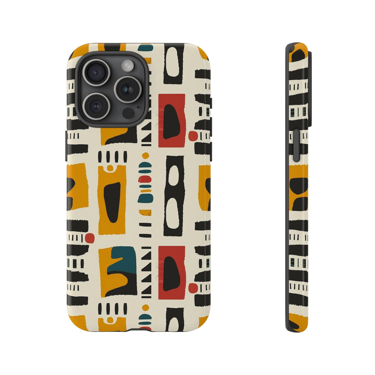 Stylish African Pattern Phone Case – Unique and Vibrant Protection 260