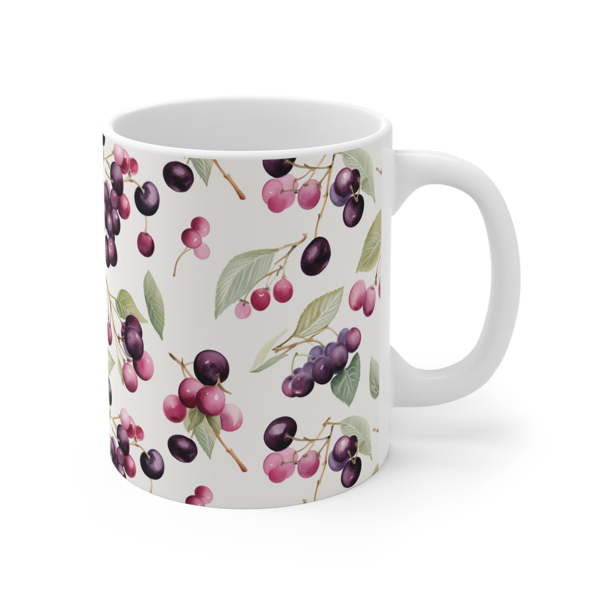 Various Watercolor Design All Over Coffee Mug – Unique Artistic Ceramic Coffee Cup 109