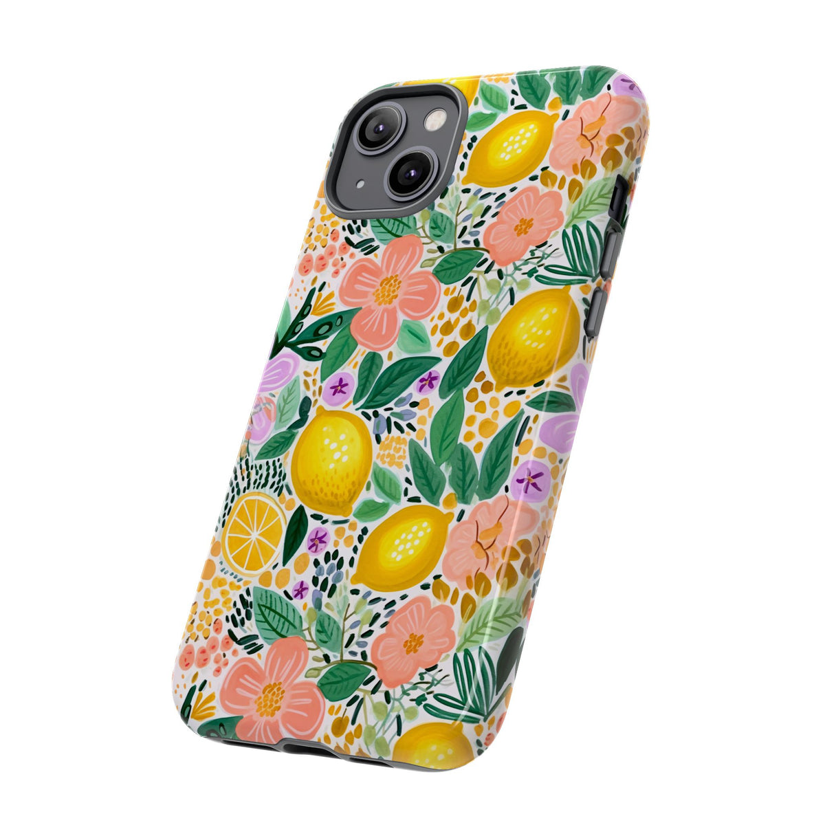 Cute Summer Lemons Phone Case – Refreshing Citrus Design for Your Phone