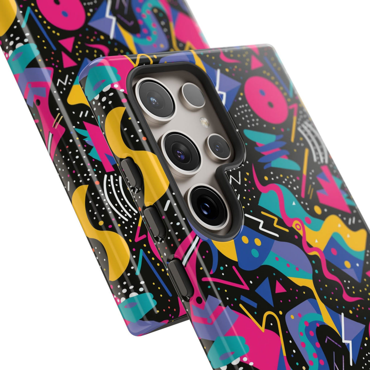 90s Themed Seamless Pattern Phone Case – Embrace Retro Style and Protection 302