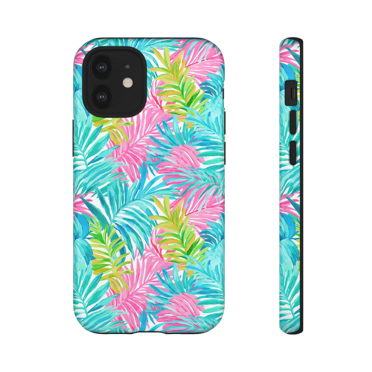 Vibrant Summer Leaves Phone Case – Colorful & Durable Summer Design