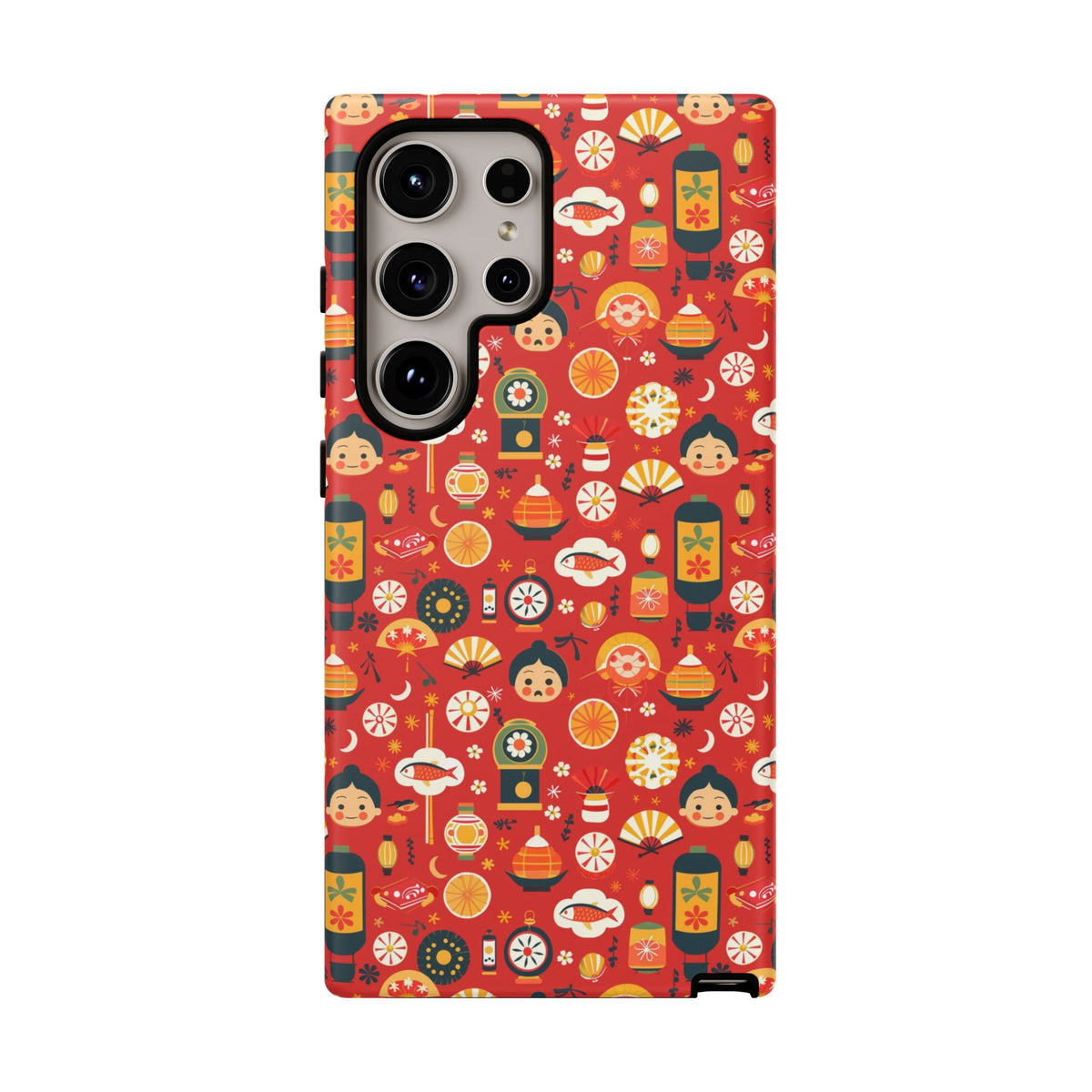 Japanese Pattern Phone Case – Elegant & Timeless Design for Your Phone 087