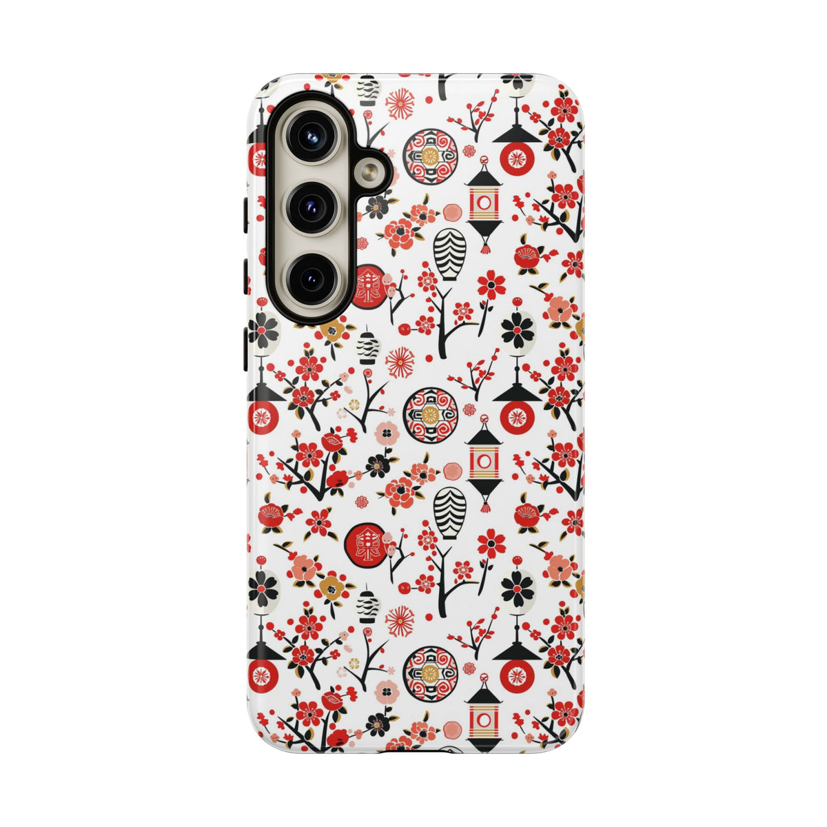 Japanese Pattern Phone Case – Elegant & Timeless Design for Your Phone 468