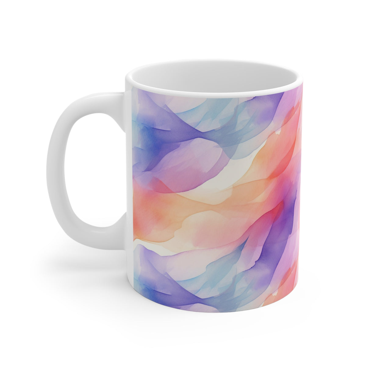 Various Watercolor Design All Over Coffee Mug – Unique Artistic Ceramic Coffee Cup 467