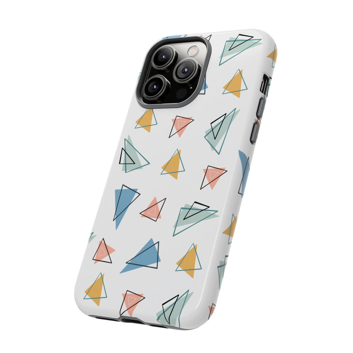 Triangle Pattern Phone Case – Modern & Durable Geometric Design