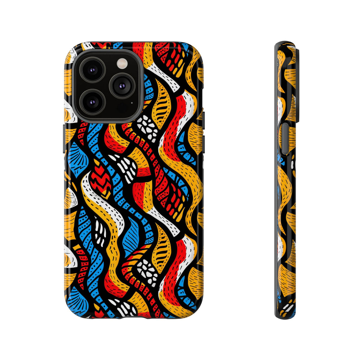 Stylish African Pattern Phone Case – Unique and Vibrant Protection 155