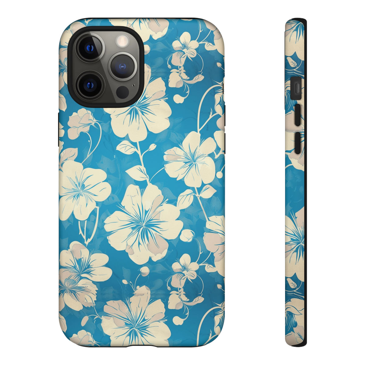 Blue Floral Seamless Pattern Phone Case