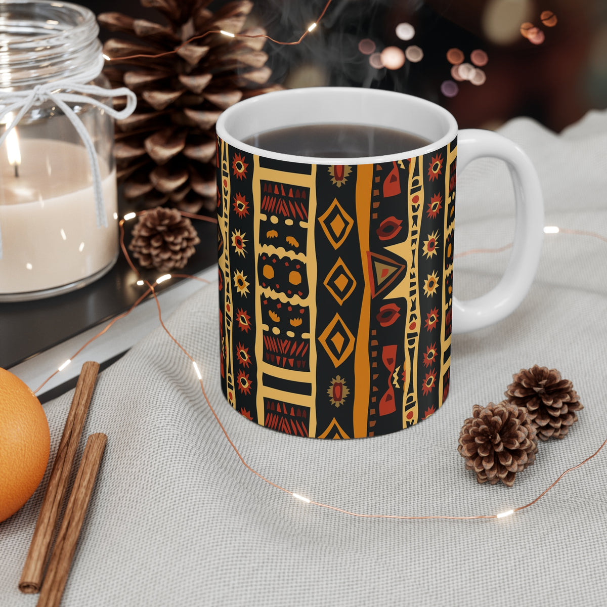 All-Over African Pattern Coffee Mug 601