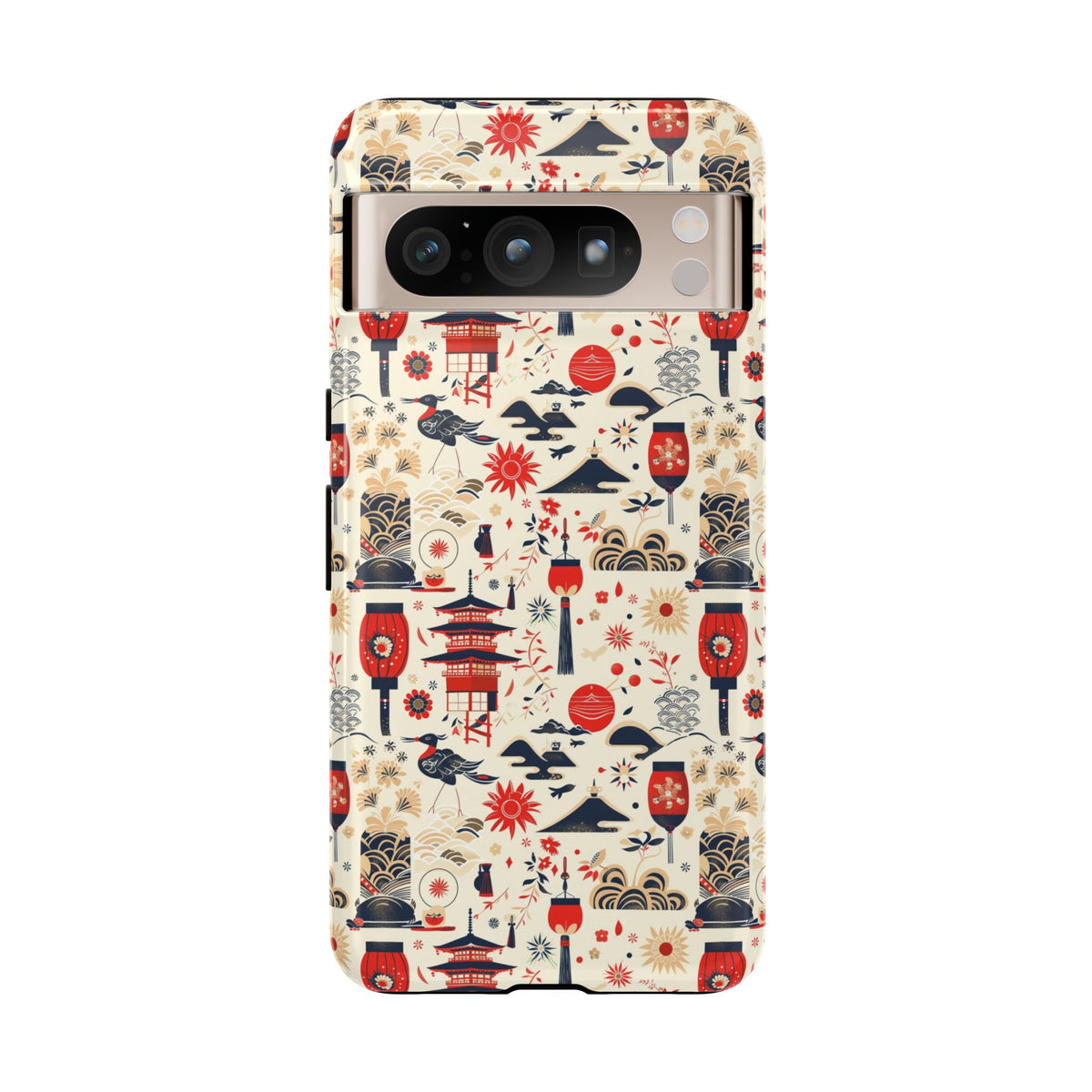 Japanese Pattern Phone Case – Elegant & Timeless Design for Your Phone 024