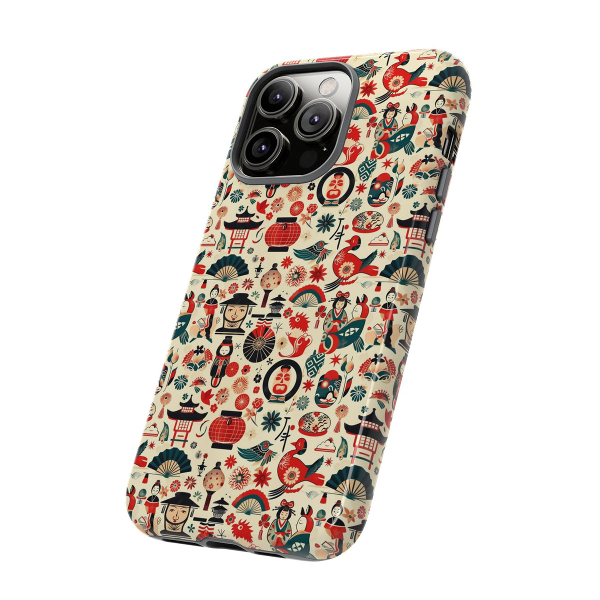 Japanese Pattern Phone Case – Elegant & Timeless Design for Your Phone 471