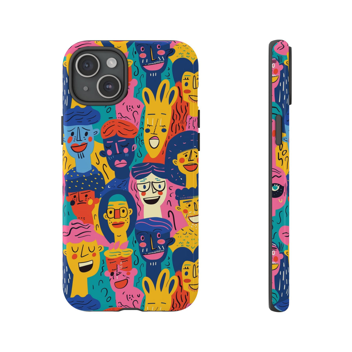 Happy Faces Phone Case – Joyful and Cheerful Design for a Bright Look 6