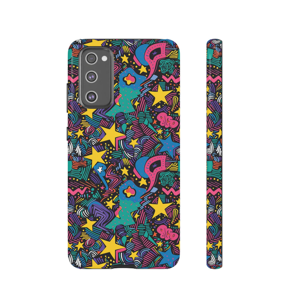 90s Themed Seamless Pattern Phone Case – Embrace Retro Style and Protection 227