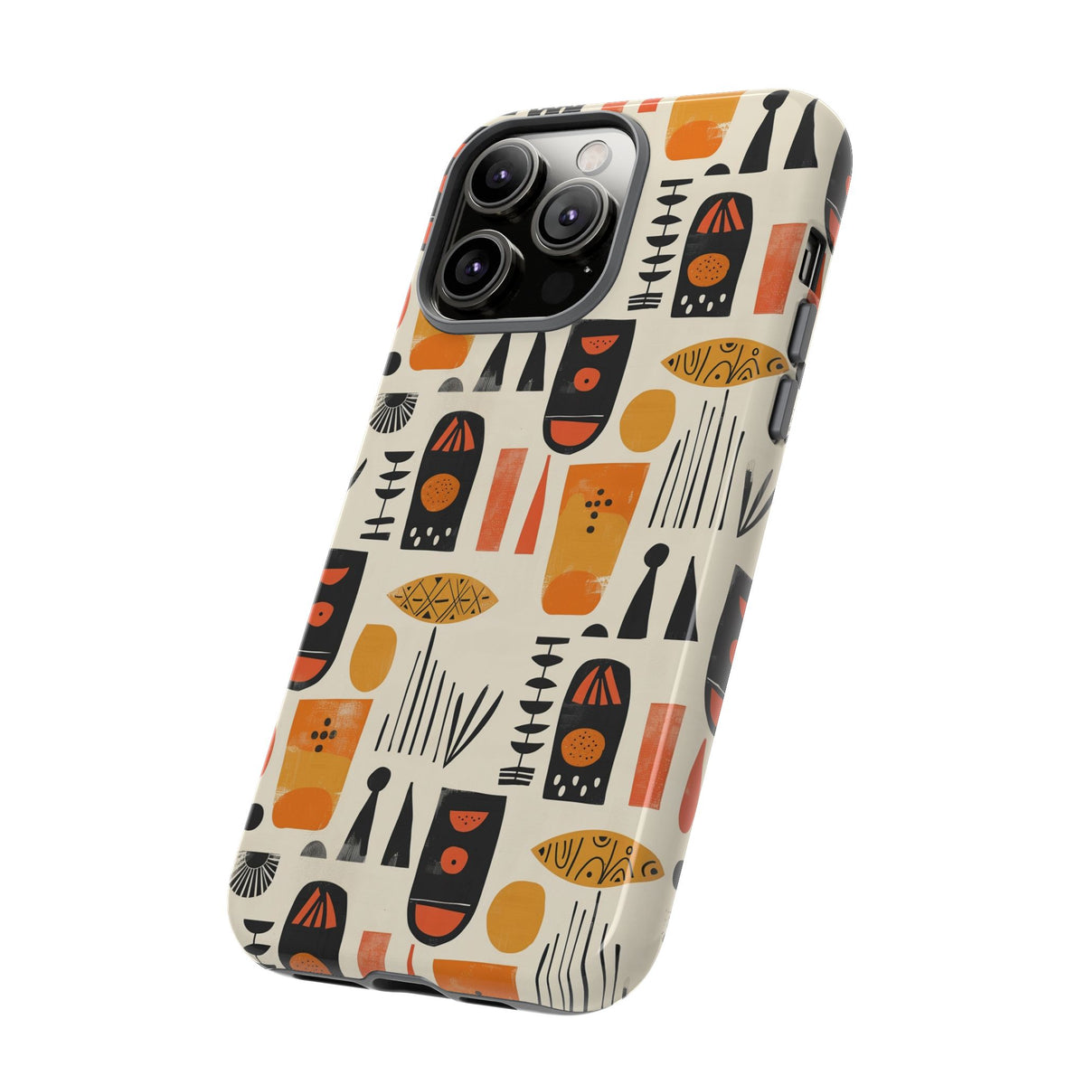 Stylish African Pattern Phone Case – Unique and Vibrant Protection 208