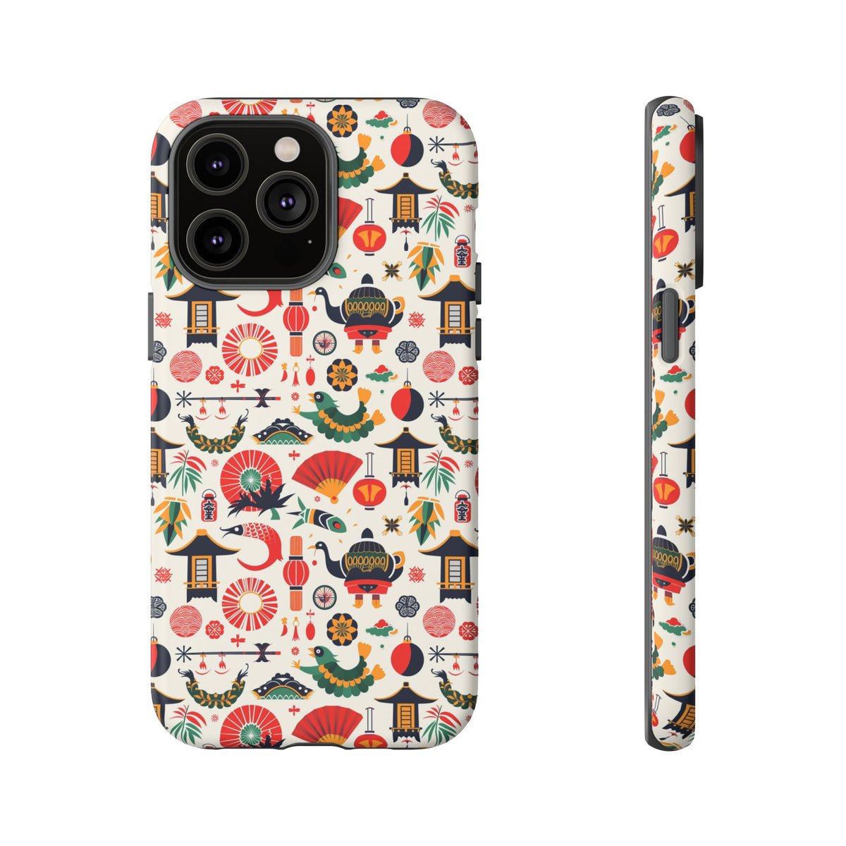 Japanese Pattern Phone Case – Elegant & Timeless Design for Your Phone 461