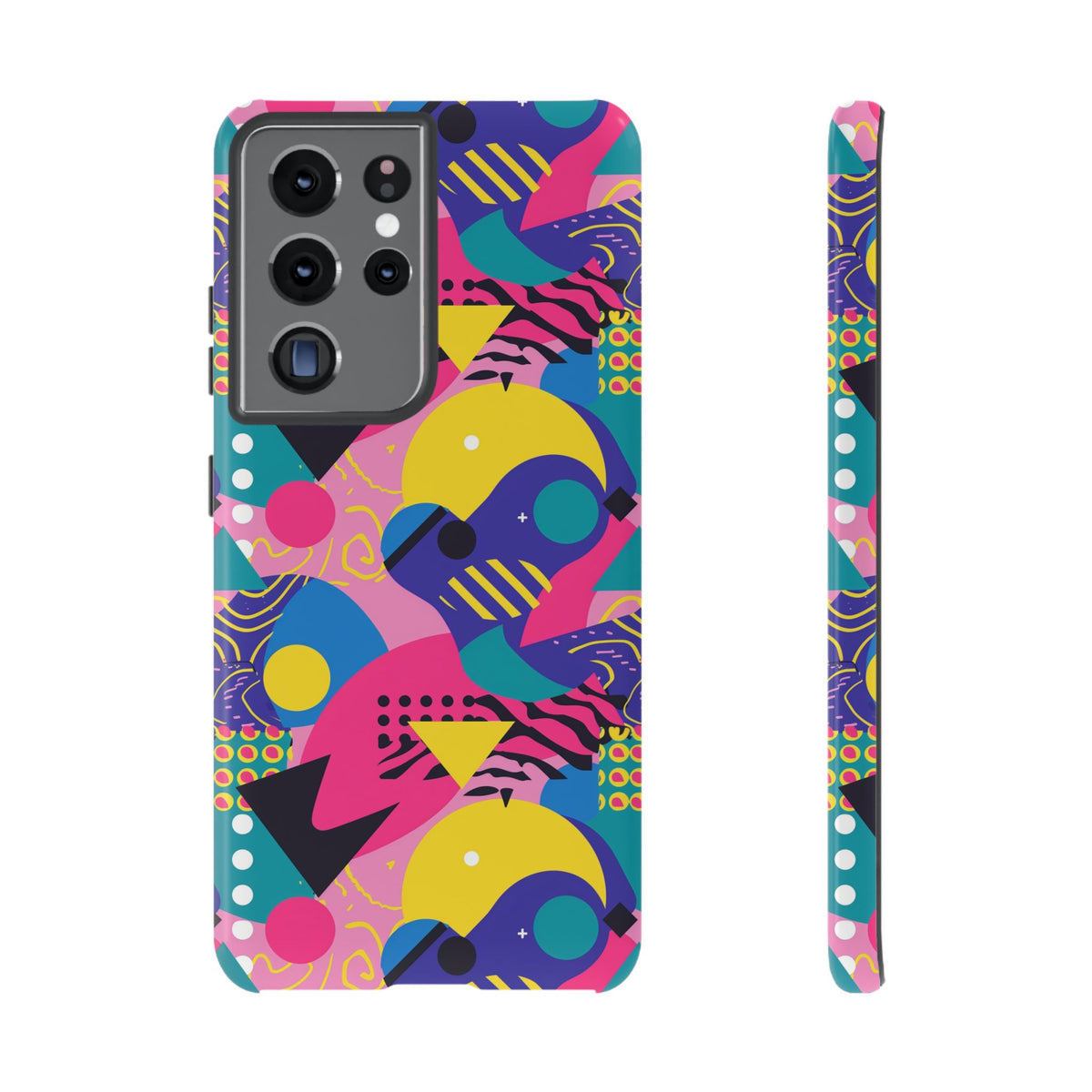 90s Themed Seamless Pattern Phone Case – Embrace Retro Style and Protection 283