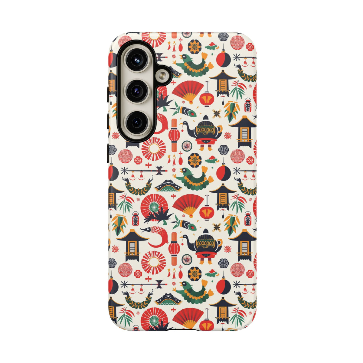 Japanese Pattern Phone Case – Elegant & Timeless Design for Your Phone 461