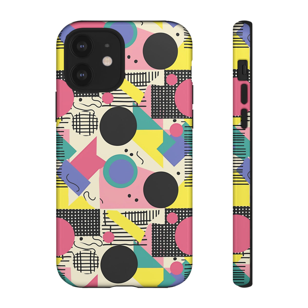 90s Themed Seamless Pattern Phone Case – Embrace Retro Style and Protection 228