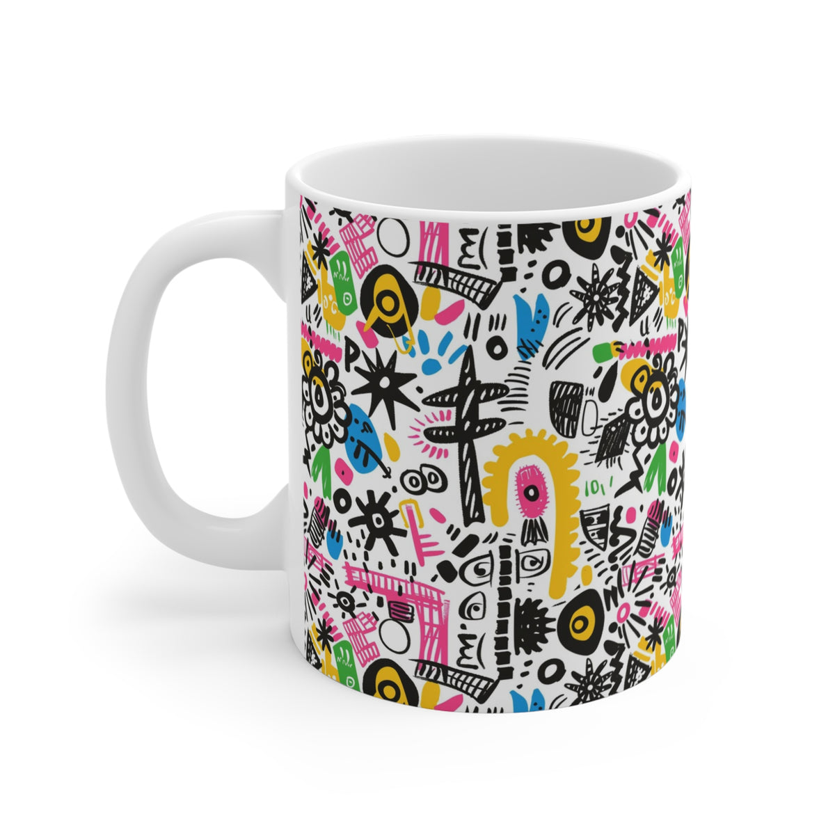 Artistic Doodle Coffee Mug - Sip with Imagination 567