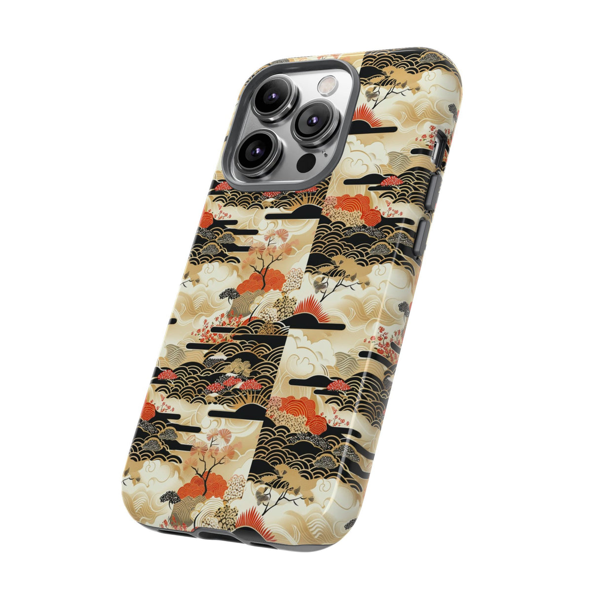 Japanese Pattern Phone Case – Elegant & Timeless Design for Your Phone 123