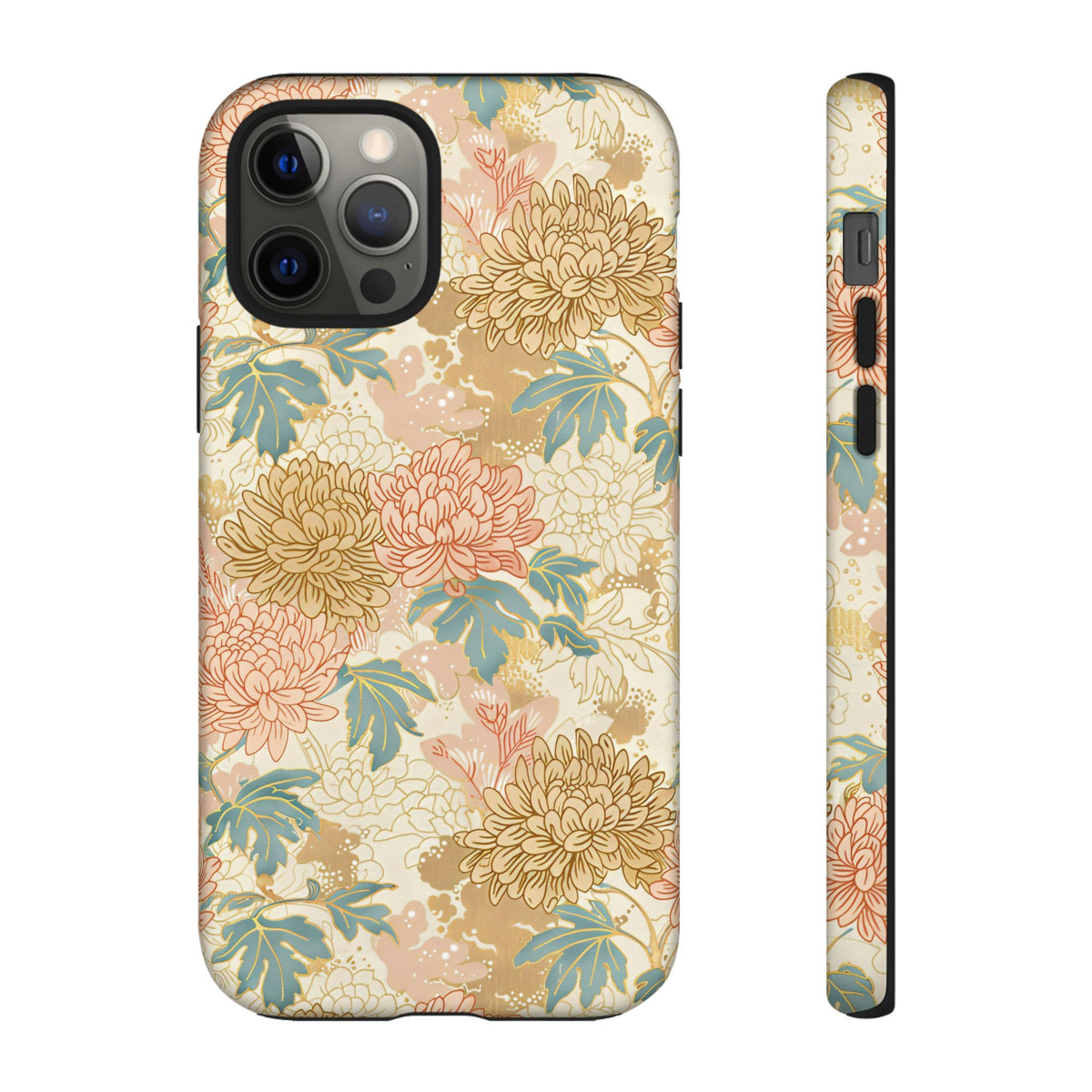 Japanese Blossom Asian Floral Design Phone Case – Elegant Floral Phone Cover