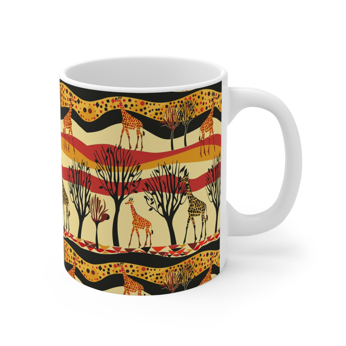 All-Over African Pattern Coffee Mug 647