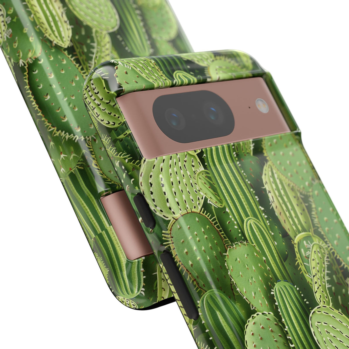 Cactus Embroidery Phone Case – Elegant and Unique Handcrafted Cactus Design