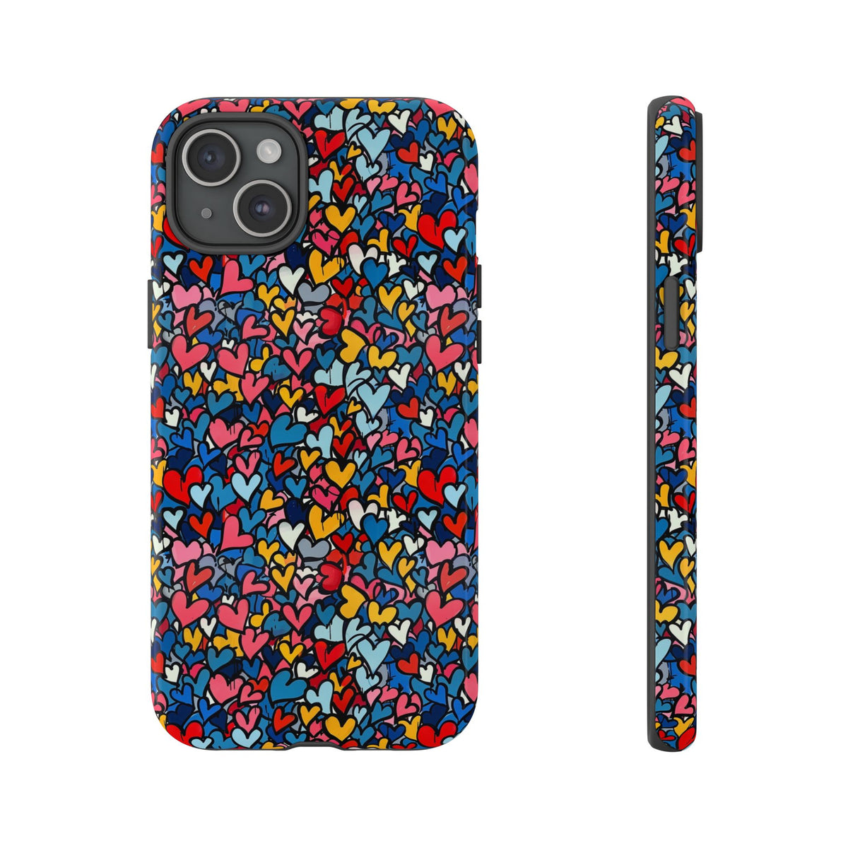 Heart Pattern Phone Case – Stylish & Loving Design for Your Device 820