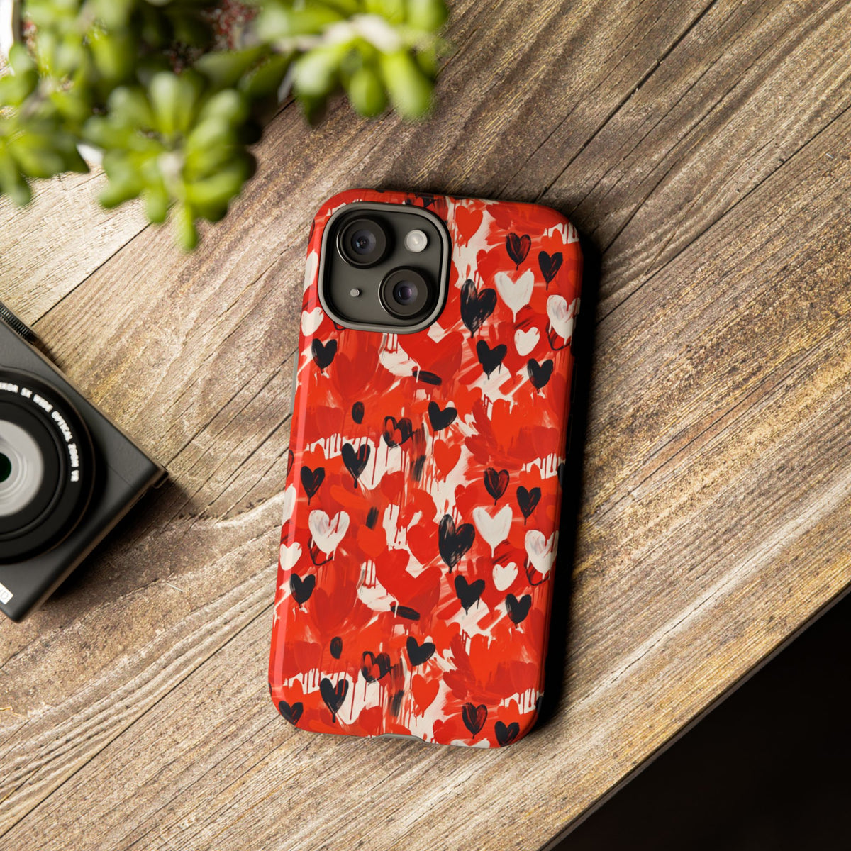 Heart Pattern Phone Case – Stylish & Loving Design for Your Device 355