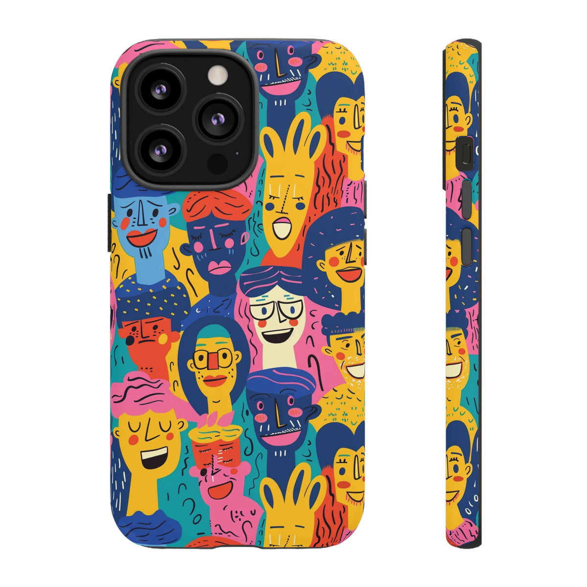 Happy Faces Phone Case – Joyful and Cheerful Design for a Bright Look 6