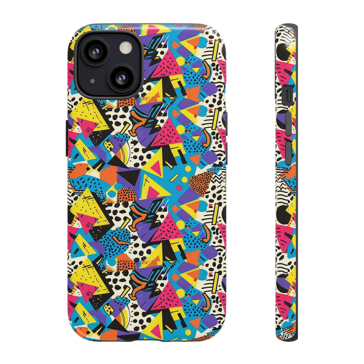 90s Themed Seamless Pattern Phone Case – Embrace Retro Style and Protection 231