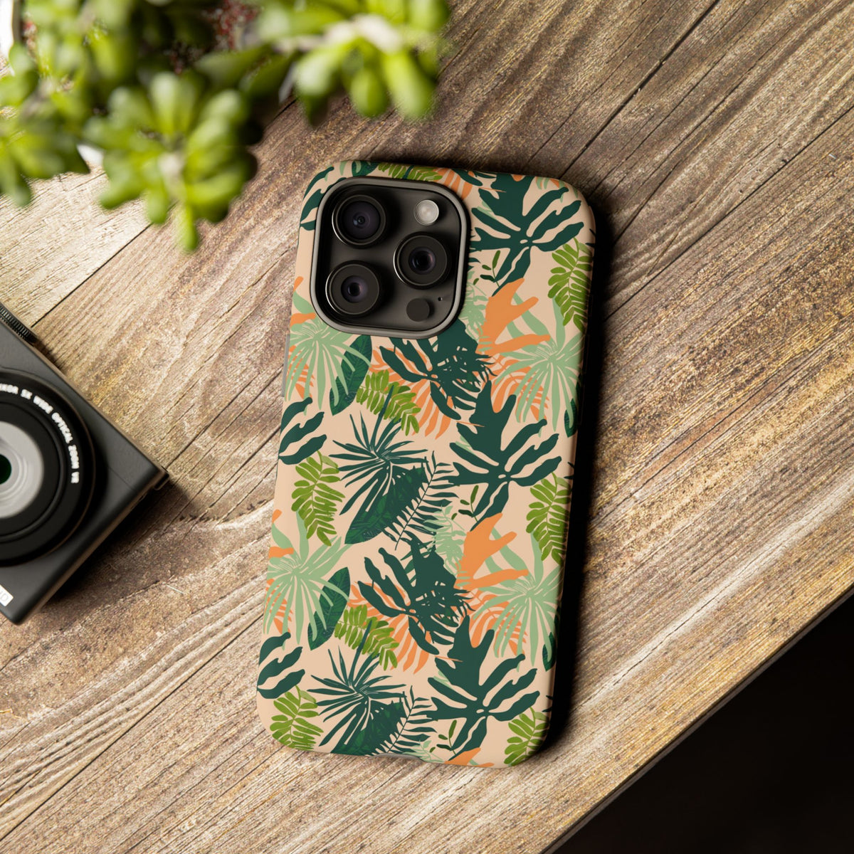 Jungle Pattern Phone Case – Exotic & Lush Design for Your Phone 353