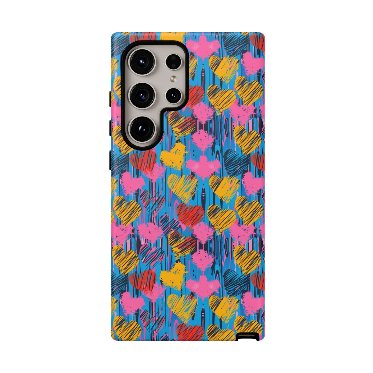 Heart Pattern Phone Case – Stylish & Loving Design for Your Device 262