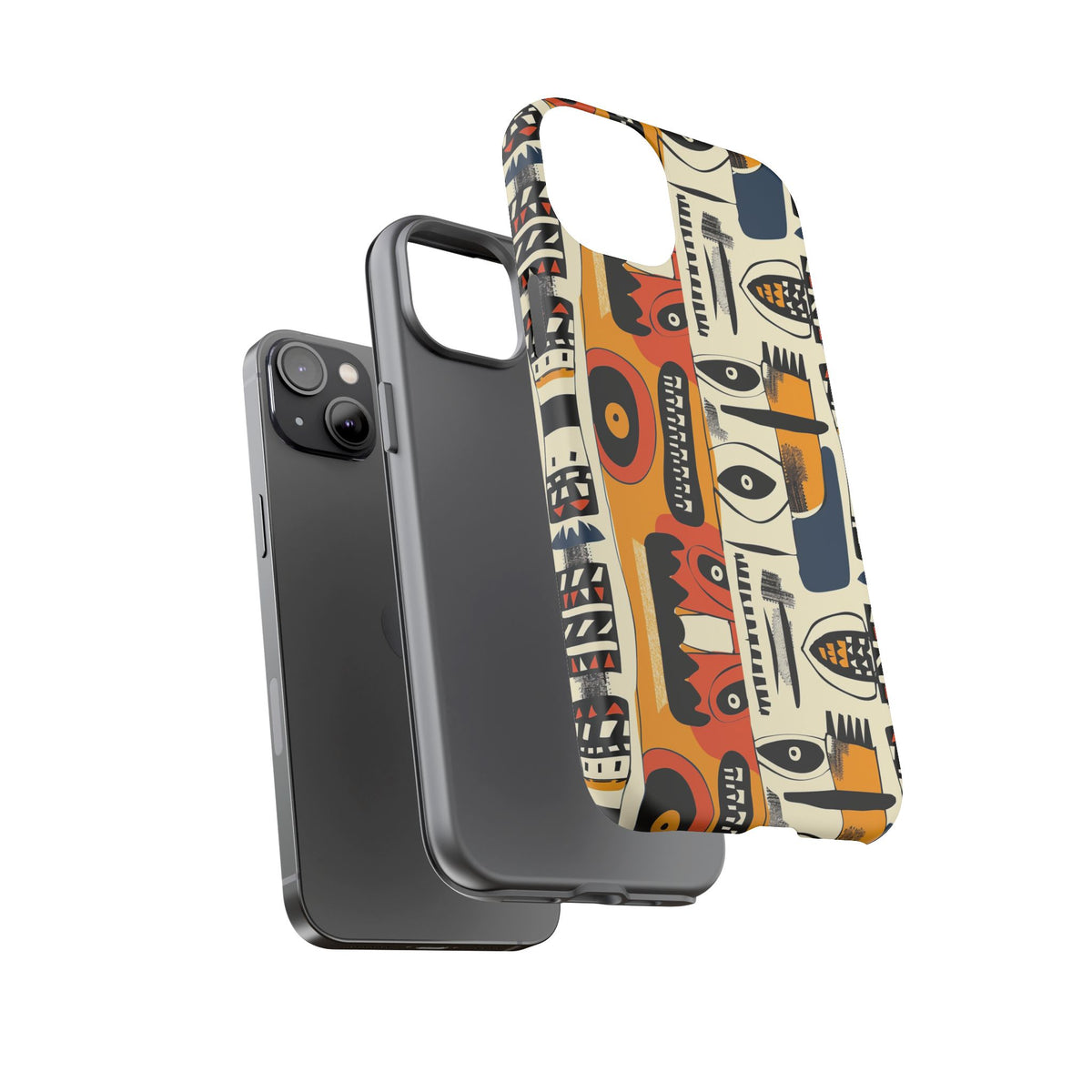 Stylish African Pattern Phone Case – Unique and Vibrant Protection 204