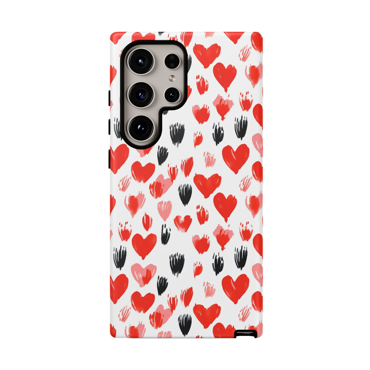 Heart Pattern Phone Case – Stylish & Loving Design for Your Device 366