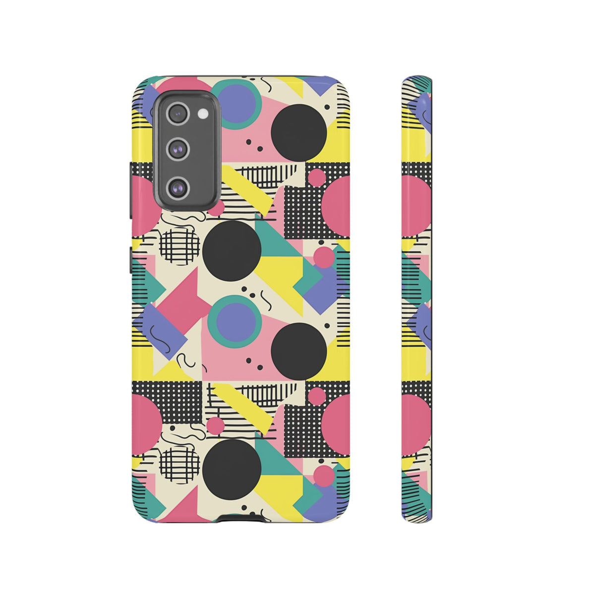 90s Themed Seamless Pattern Phone Case – Embrace Retro Style and Protection 228