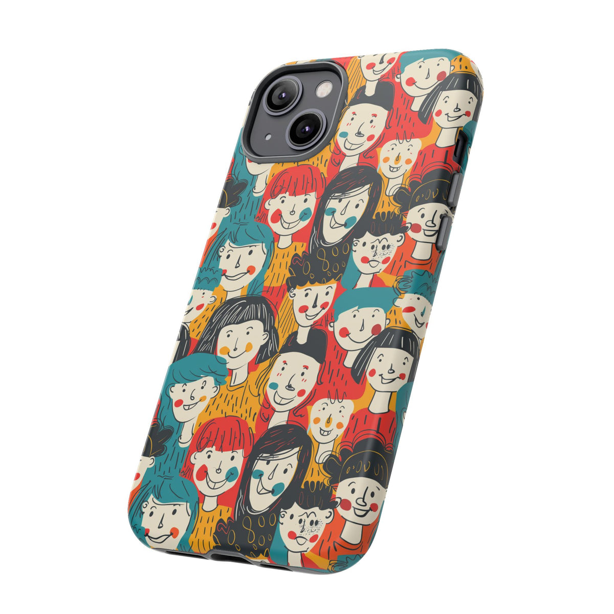 Happy Faces Phone Case – Joyful and Cheerful Design for a Bright Look 3