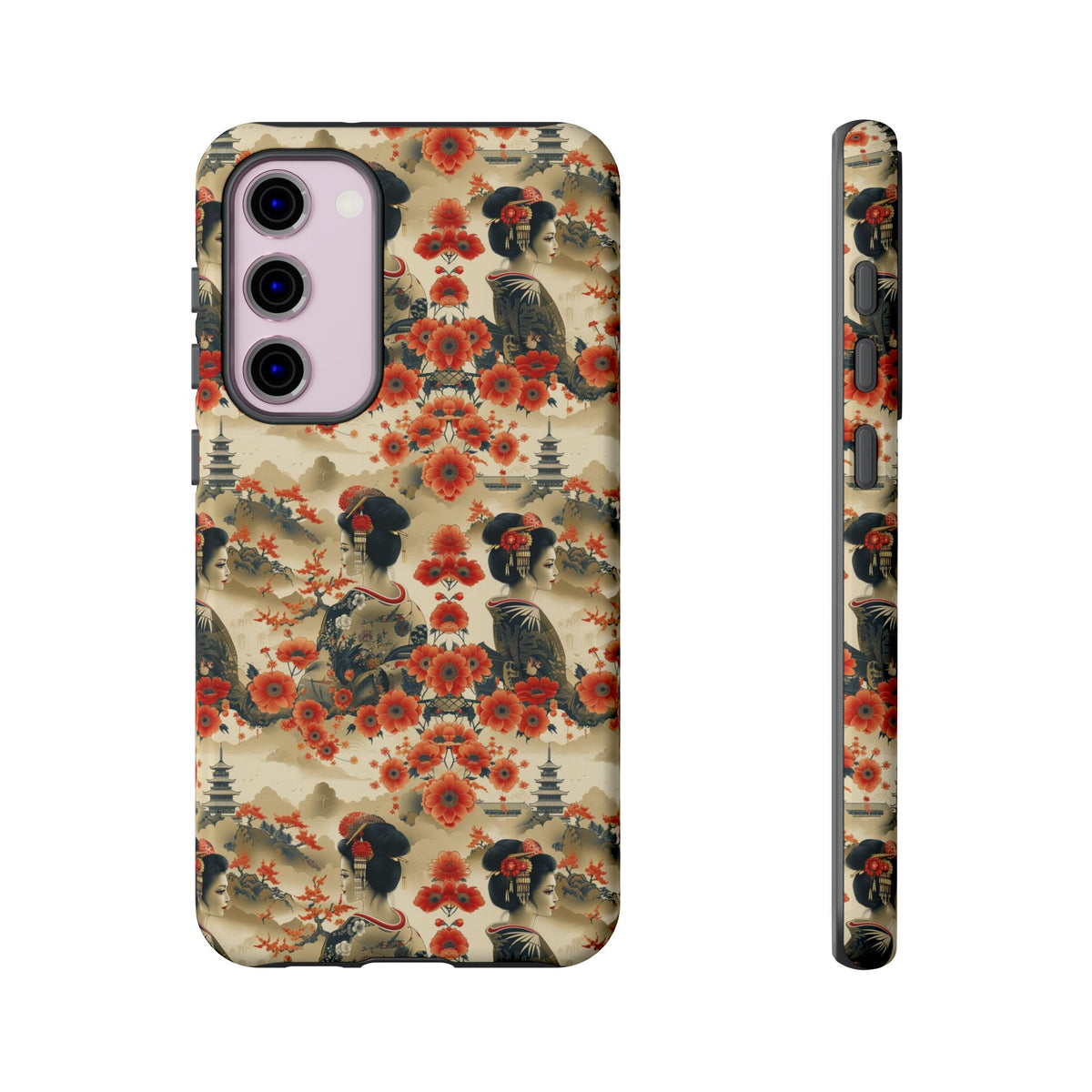 Japanese Pattern Phone Case – Elegant & Timeless Design for Your Phone 066