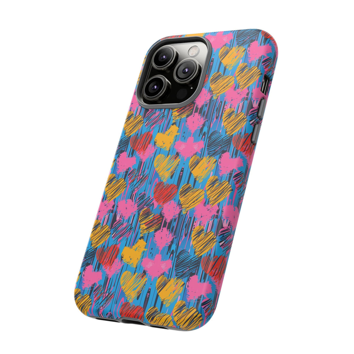 Heart Pattern Phone Case – Stylish & Loving Design for Your Device 262