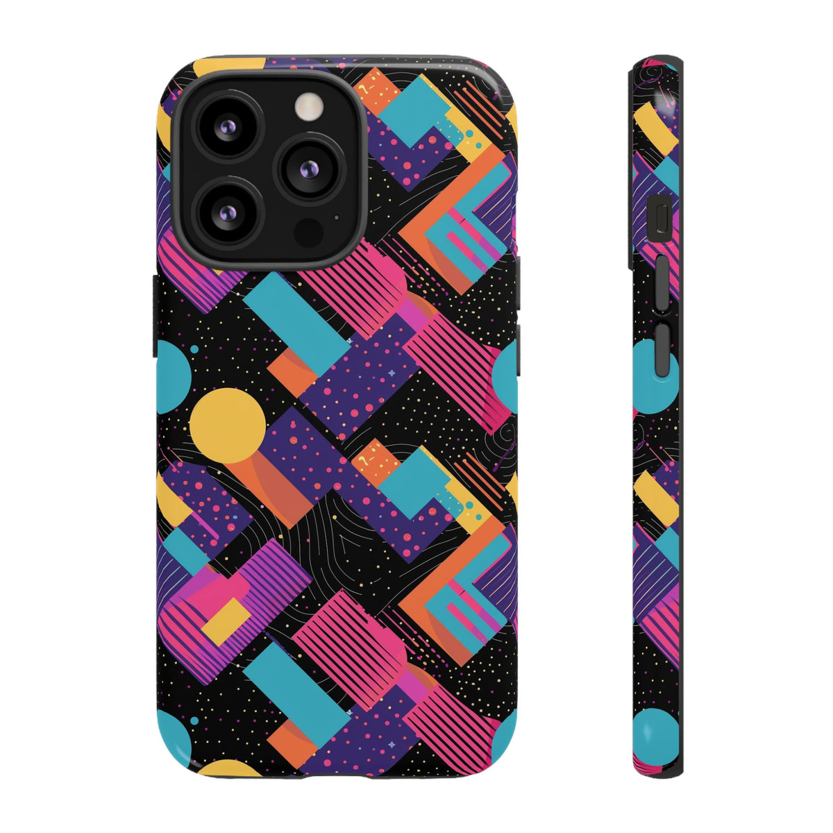 Retro 80s Seamless Phone Case – Vintage Style Meets Modern Protection 088