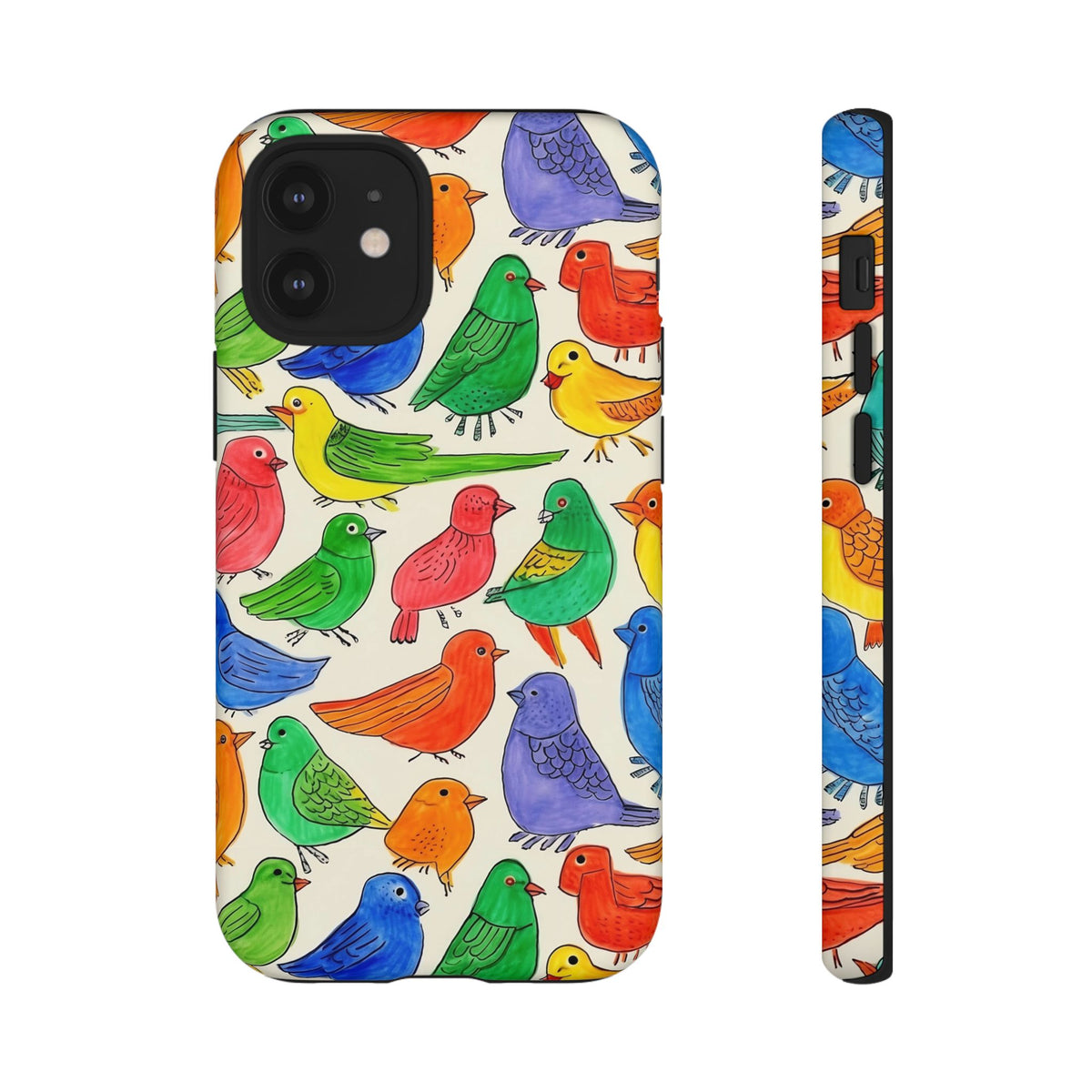 Birds Seamless Pattern Phone Case – Elegant and Timeless Avian Design 2