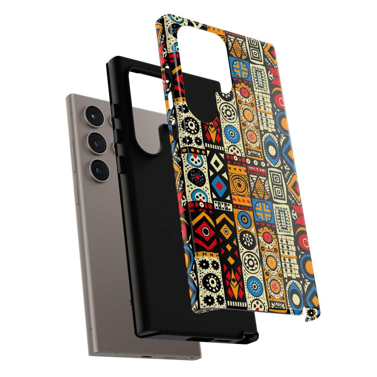 Stylish African Pattern Phone Case – Unique and Vibrant Protection 206