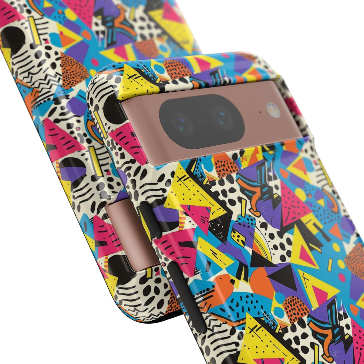 90s Themed Seamless Pattern Phone Case – Embrace Retro Style and Protection 231