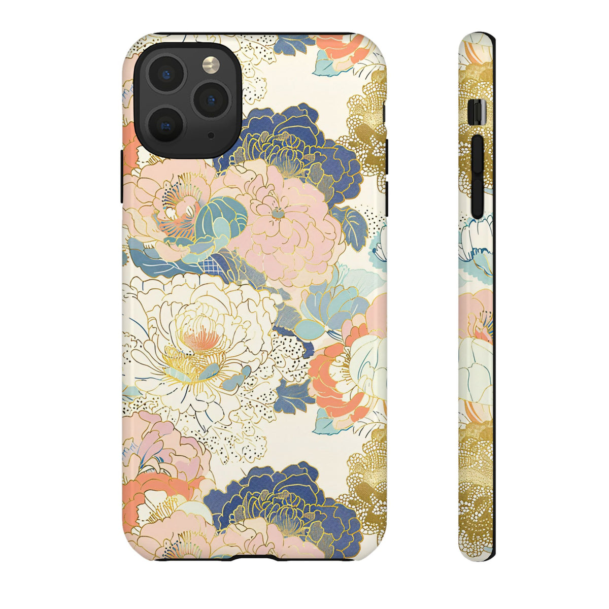 Japanese Blossom Asian Floral Design Phone Case – Elegant Floral Phone Cover 4