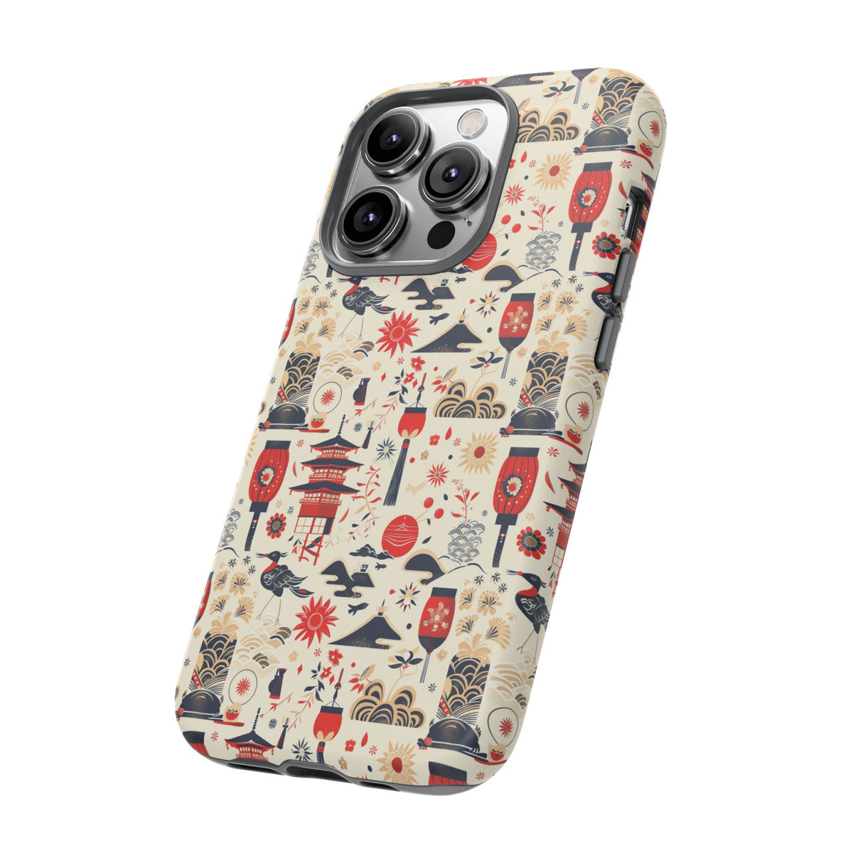 Japanese Pattern Phone Case – Elegant & Timeless Design for Your Phone 024