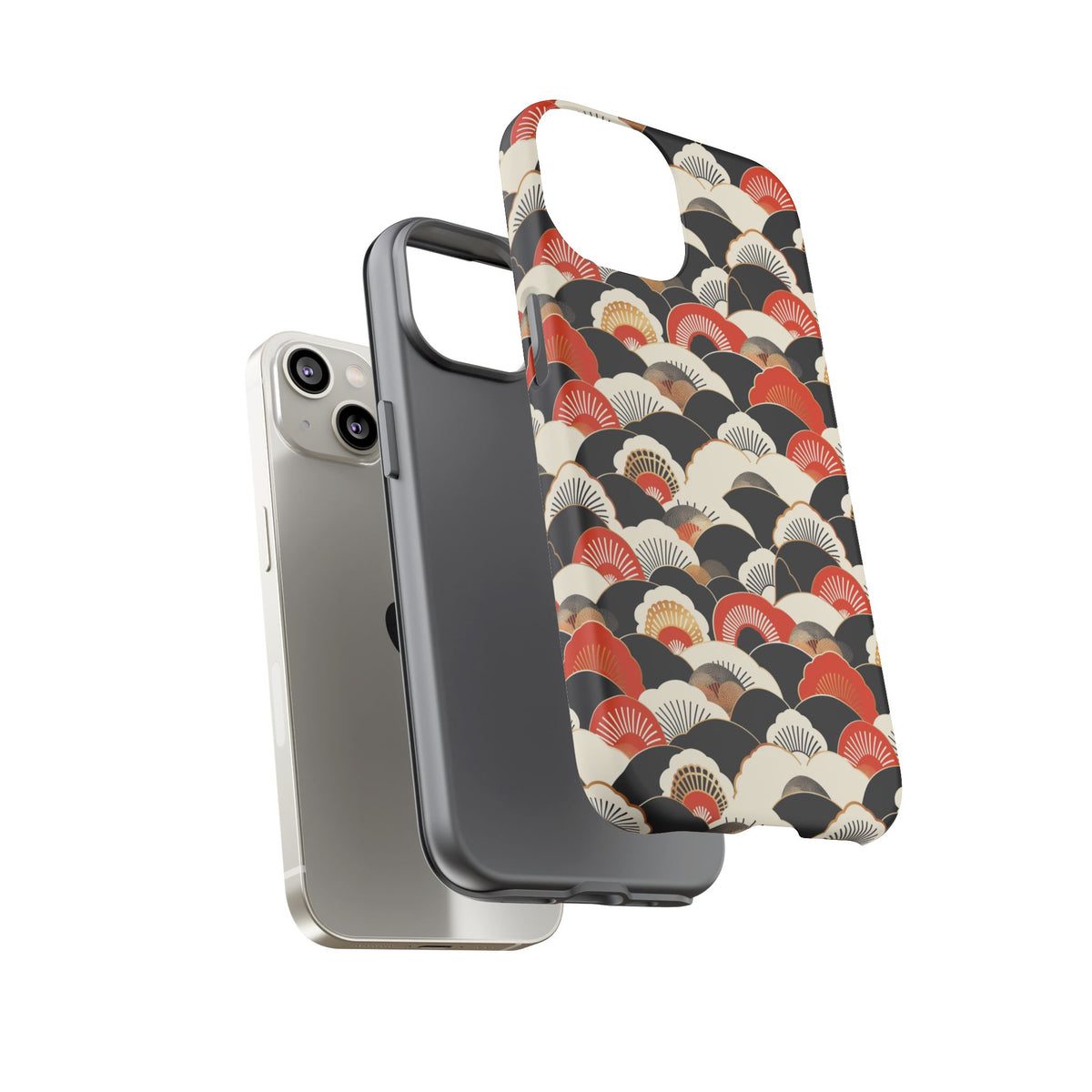 Japanese Pattern Phone Case – Elegant & Timeless Design for Your Phone 080