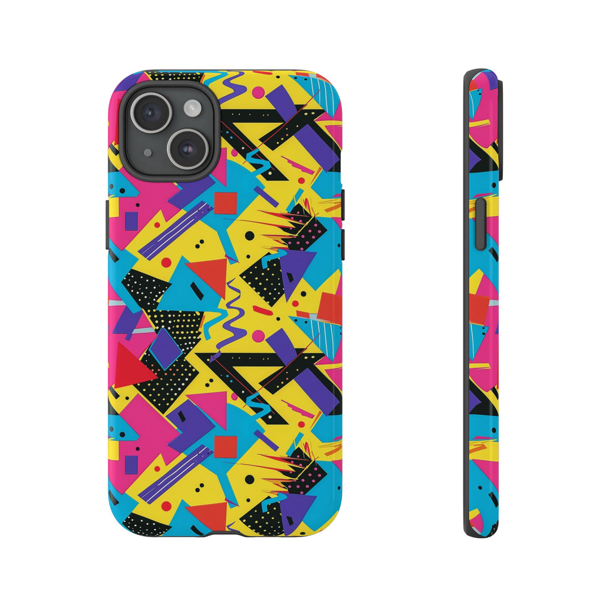 90s Themed Seamless Pattern Phone Case – Embrace Retro Style and Protection 223