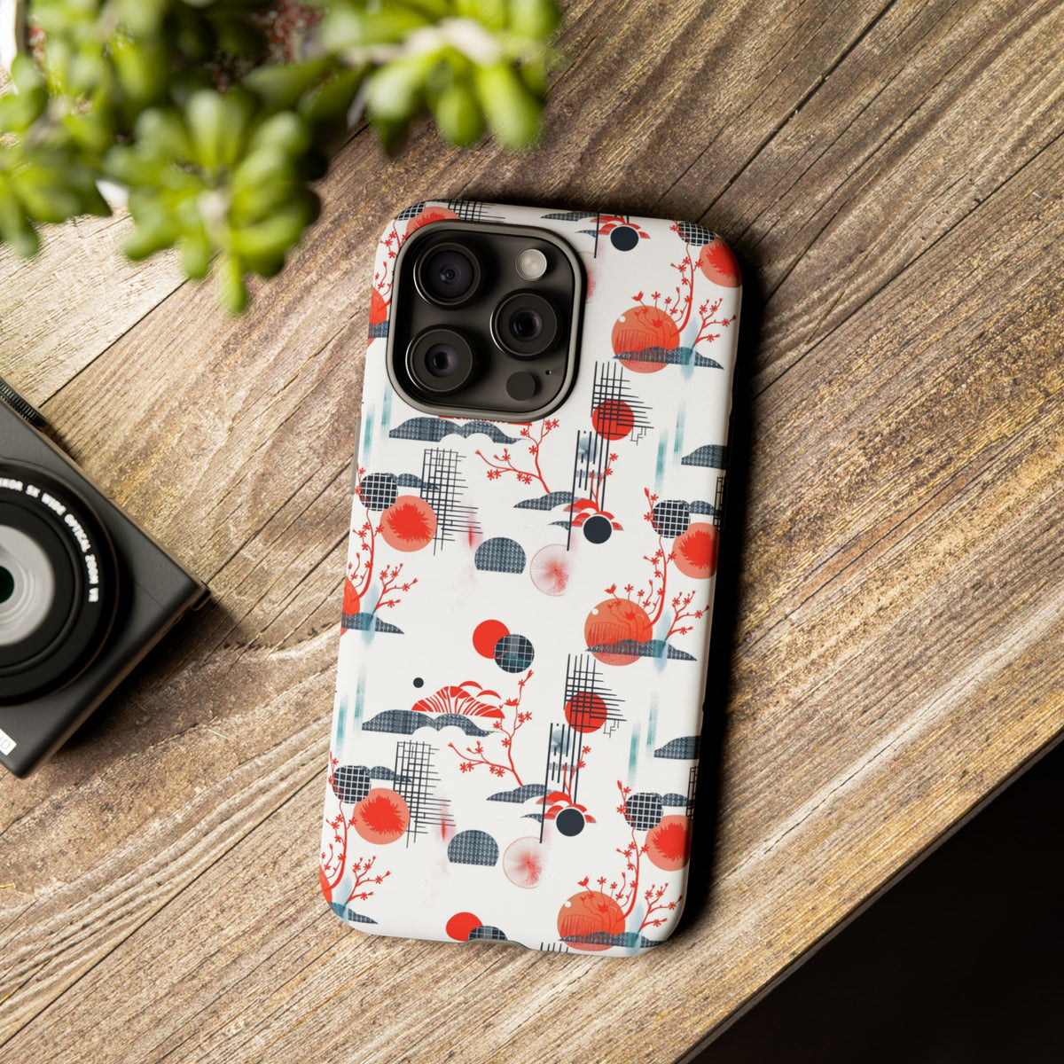 Japanese Pattern Phone Case – Elegant & Timeless Design for Your Phone 082