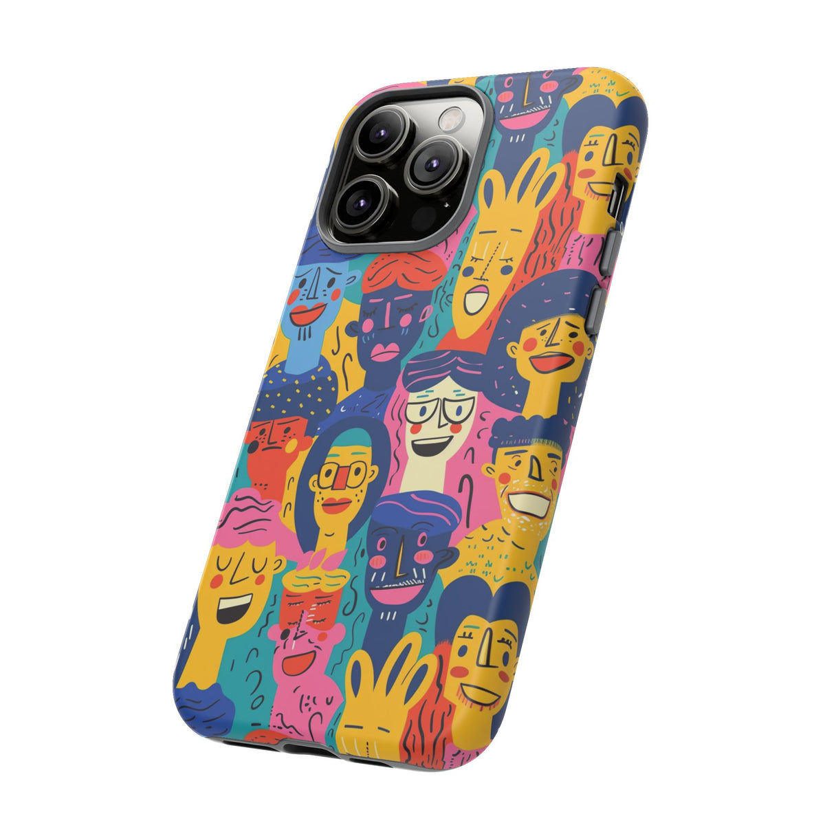 Happy Faces Phone Case – Joyful and Cheerful Design for a Bright Look 6