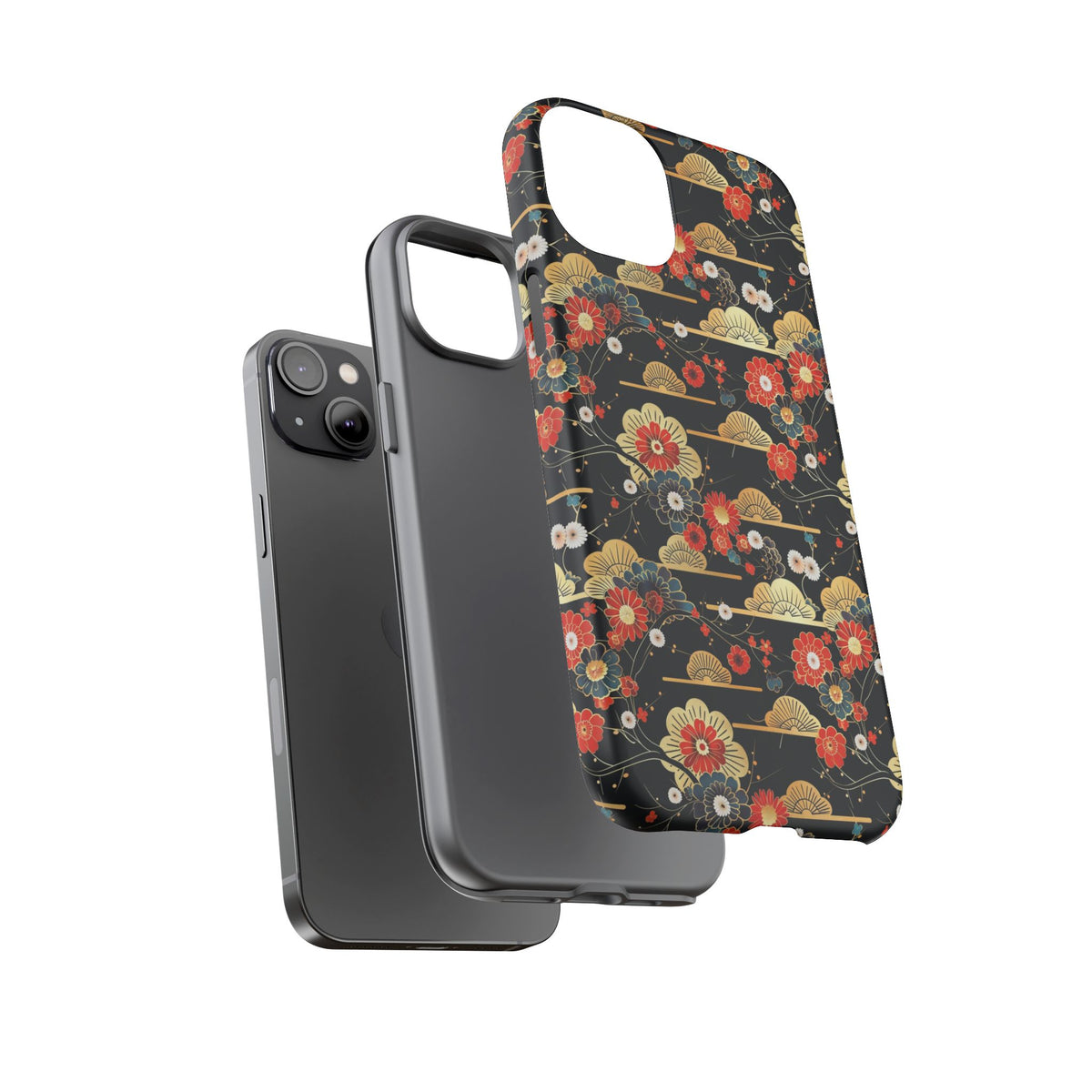 Japanese Pattern Phone Case – Elegant & Timeless Design for Your Phone 063