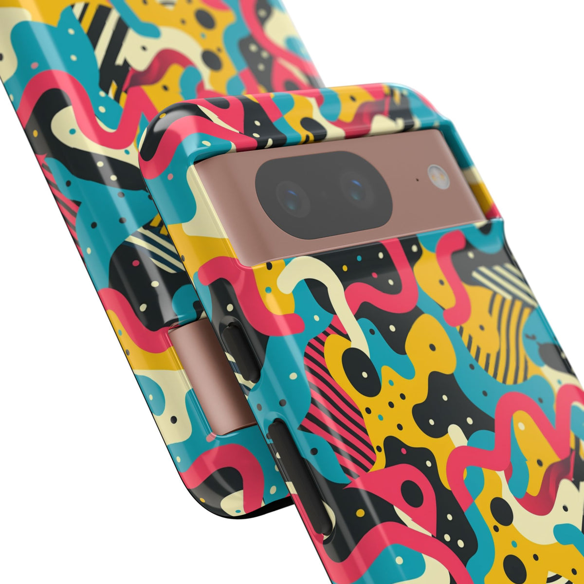 90s Themed Seamless Pattern Phone Case – Embrace Retro Style and Protection 238